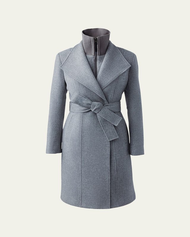Norita Double-Face Belted Wool Coat